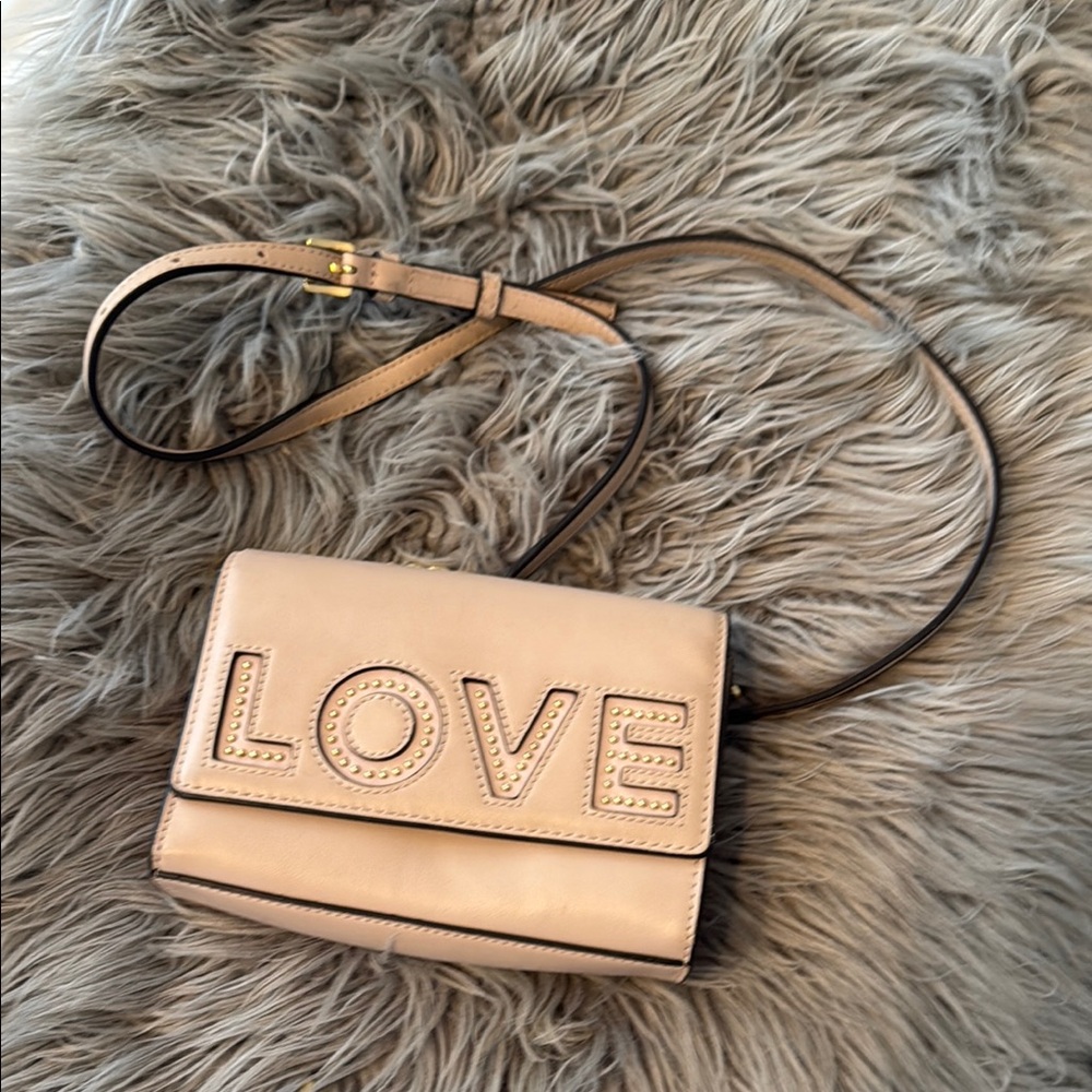 MICHAEL Michael Kors Tan Crossbody Bag with 'LOVE' Design